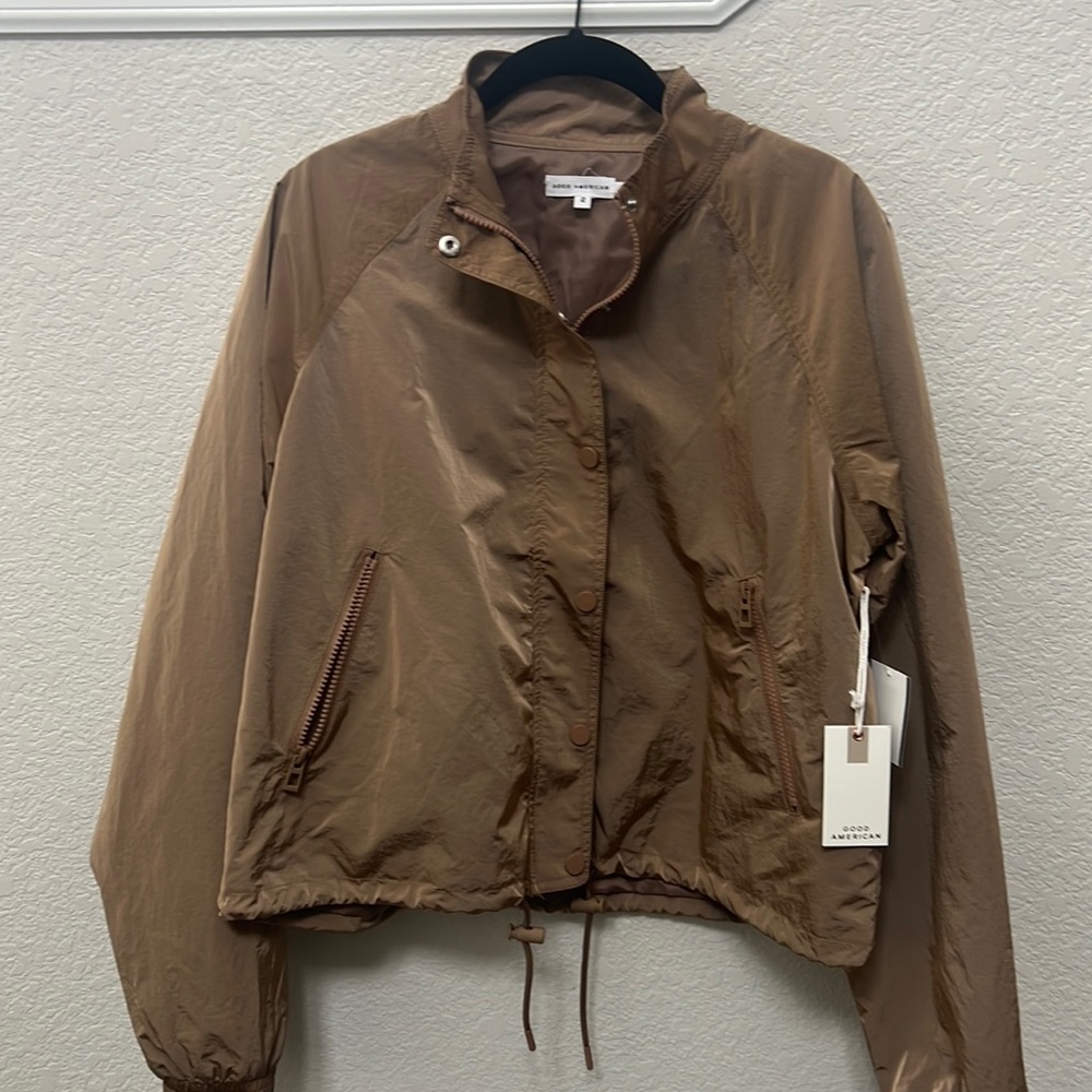 NWT Good American Track jacket.
